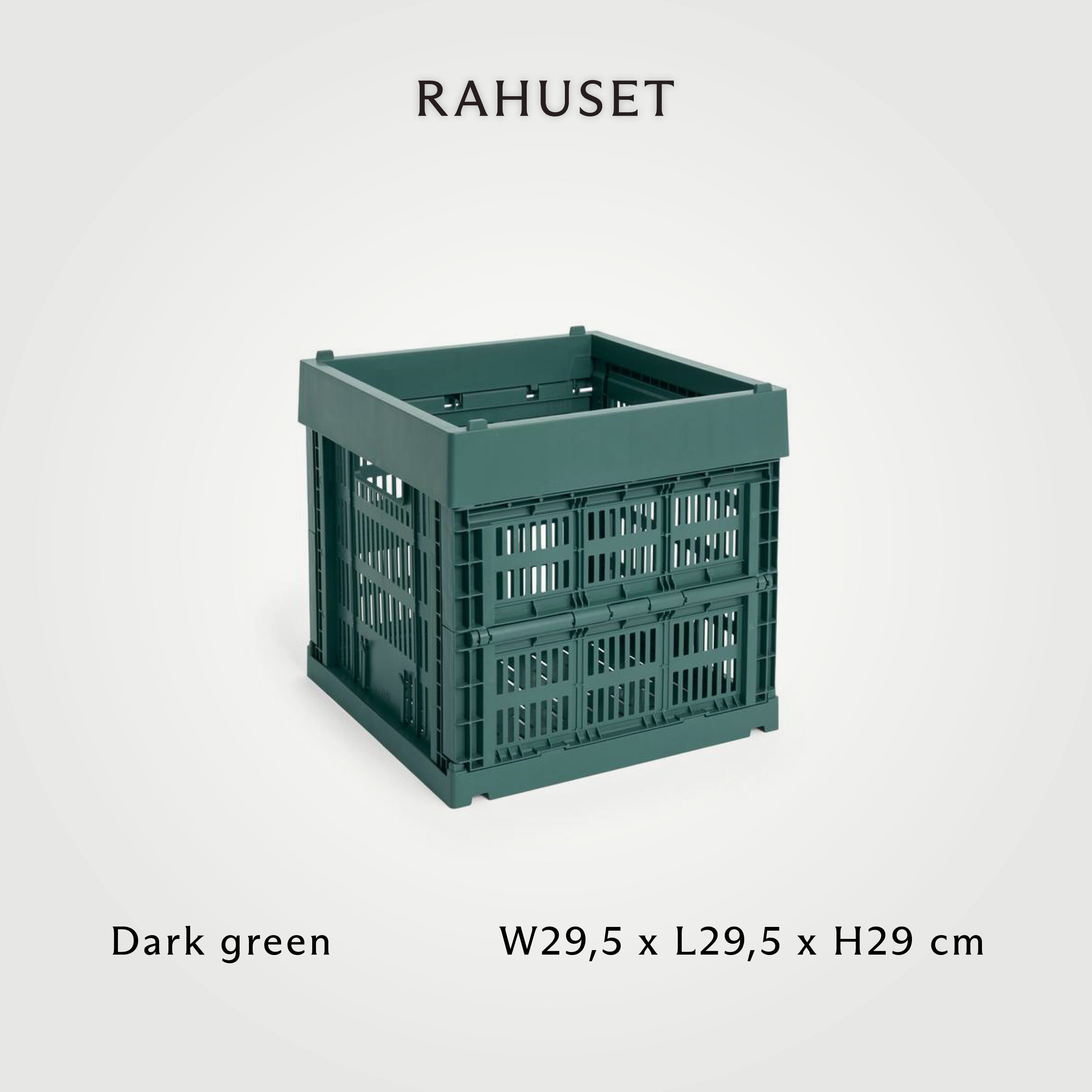 thumbnail for Rahuset Crate Square HAY Folding Storage Basket Portable Denmark Genuine License