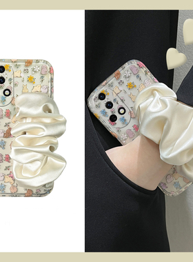 碎花小兔子适用华为nova13pro手机壳novo12ultra可爱11褶皱10z腕带9se春日8日韩7i硅胶6/5i/4e活力版透明韩系