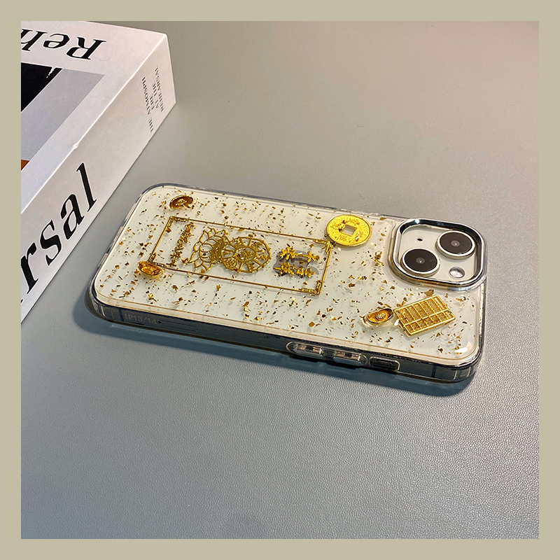 2026平安吉祥适用华为mate80promax手机壳mete70pro+元宝m60铜钱50算盘40e滴胶30epor马年十金箔huawei潮牌软