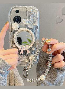 立体滴胶蝴蝶适用华为nova12pro手机壳nove11ultra珍珠novo10少女hinova9se韩系8镜子7i硅胶6软壳5镜面小众女