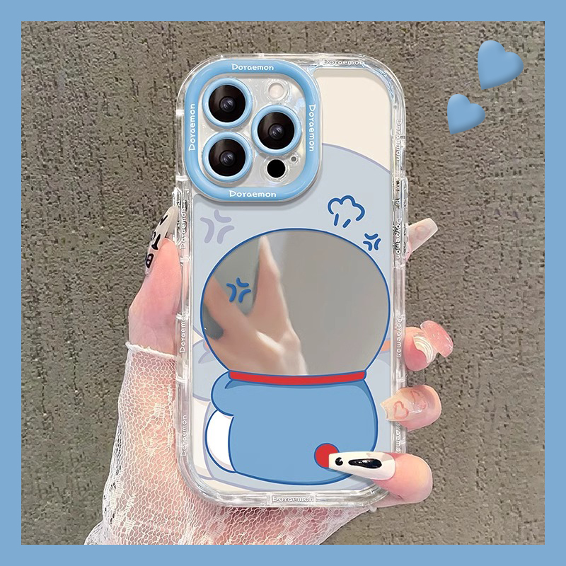 可爱哆啦A梦适用vivoiqooz10x手机壳iqooneo10米奇neo9spro+草莓熊13爱酷12米妮neo8镜子7se硅胶z9turbo十u3