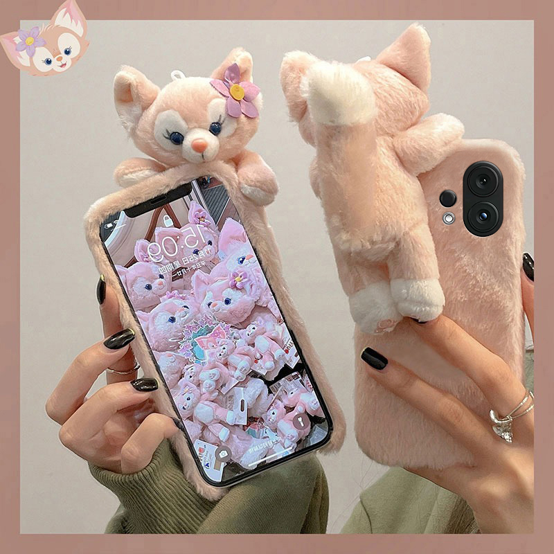 趴趴琳娜贝儿适用vivos30promini手机壳s20可爱s19pro少女心s17t秋冬季s16e毛绒t1毛茸茸s15卡通s12s10s9s7s1