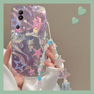 镭射星星适用opporeno11pro手机壳reno10+十9水波纹8高级感7se韩系6硅胶5k软壳4se小众3个性ace2创意oppo2z女