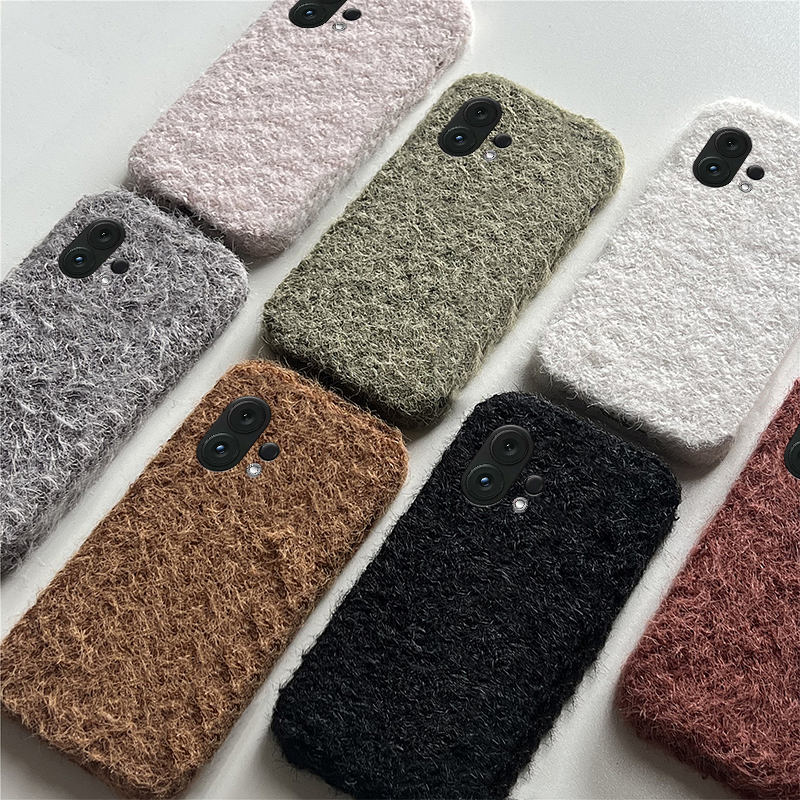 绒布简约纯色适用vivos30promini手机壳s20复古风s19pro保暖s17t秋冬季s16e毛绒t1毛茸茸s15s12s10s9s7s1冬天