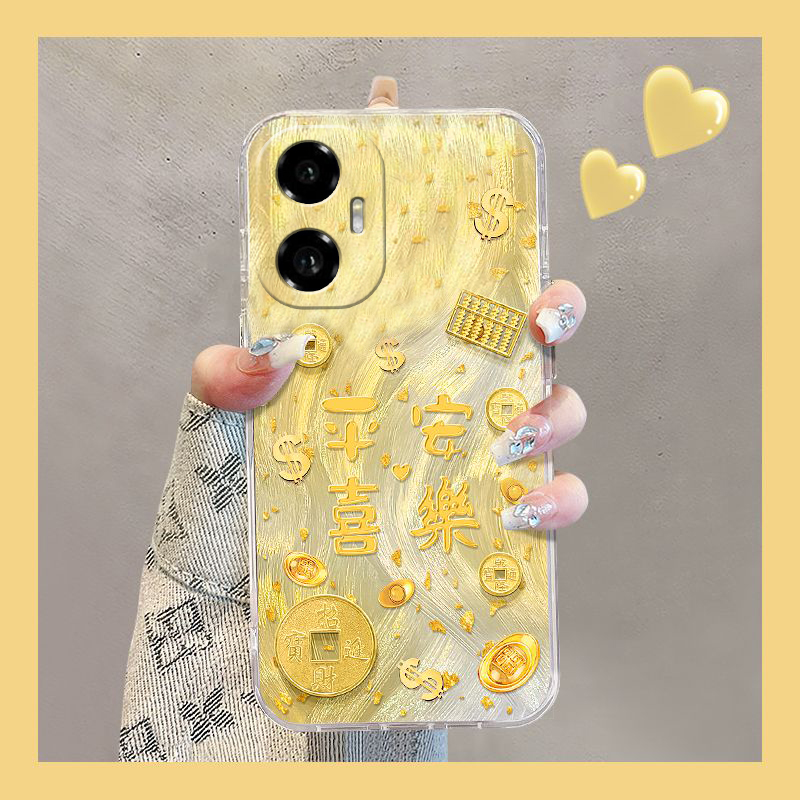 2025平安喜乐适用华为荣耀300pro+手机壳200lite简约100por立体90gt新年80金箔70本命年60se硅胶v40i+/x50十p