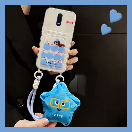 苹果狗狗适用oppor17pro手机壳r15x梦境版r11splus立体r9s卡包r7plus卡套r17插卡oppo零钱包0pp0硅胶斜挎可背