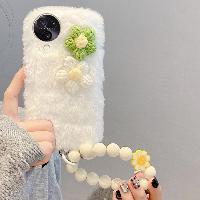 立体毛绒绒oppo手机壳卡通