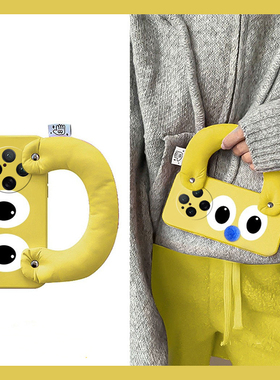 搞怪表情适用vivox100ultra手机壳x90s趣味s80pro黄色x70spro充棉x60曲屏版x50腕带x30硅胶x27x23x21i/x9vivo