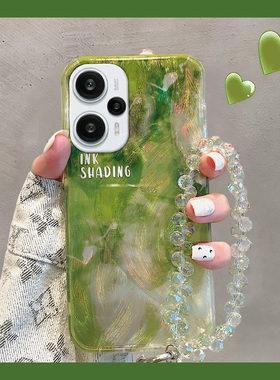 羽纱渐变晕染适用小米红米note13pro手机壳12turbo+十11t高级感10绿色9新款8硅胶7por软壳redmi小众n0te个性