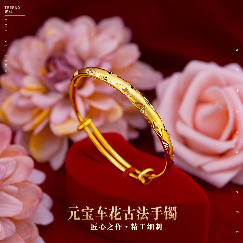 立大福越南沙金手镯女古