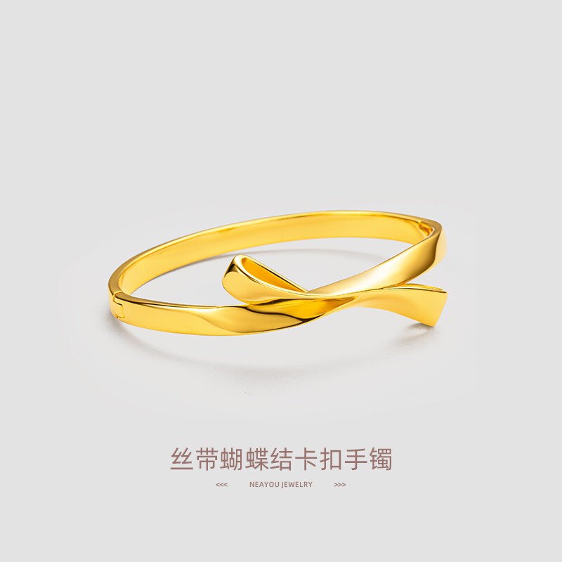 立大福丝带蝴蝶结卡扣手