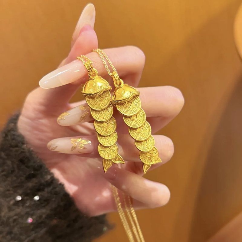 立大福古法沙金五帝钱锦