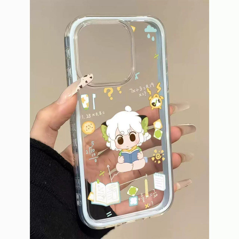适用于苹果17air手机壳iPhone16读书罗小黑18平果15/14pro十六七撞色二合一13透明12软11可爱女动漫MAX防摔套