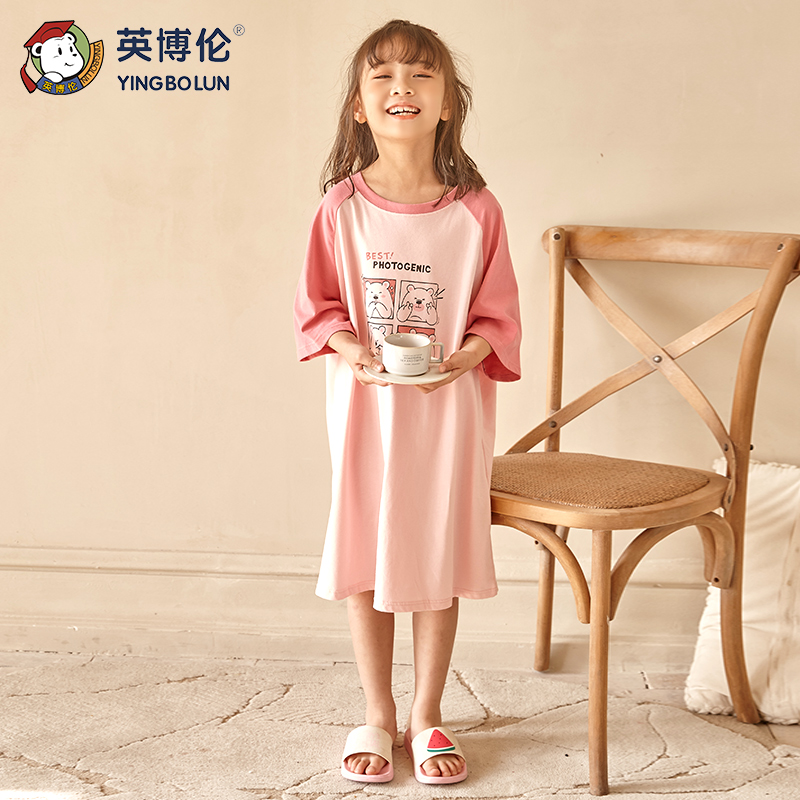 英博伦2023新款女童睡裙