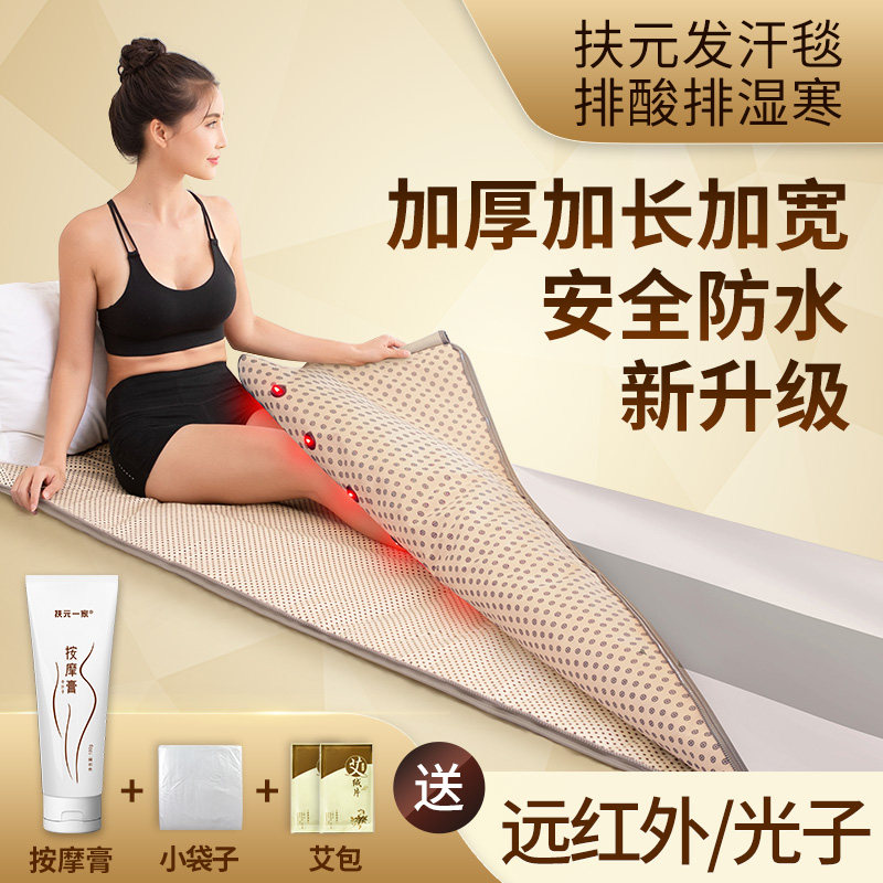 扶元十1汗蒸毯家用蒸桑拿远红外汗蒸袋排湿全身发热发汗干蒸仪器