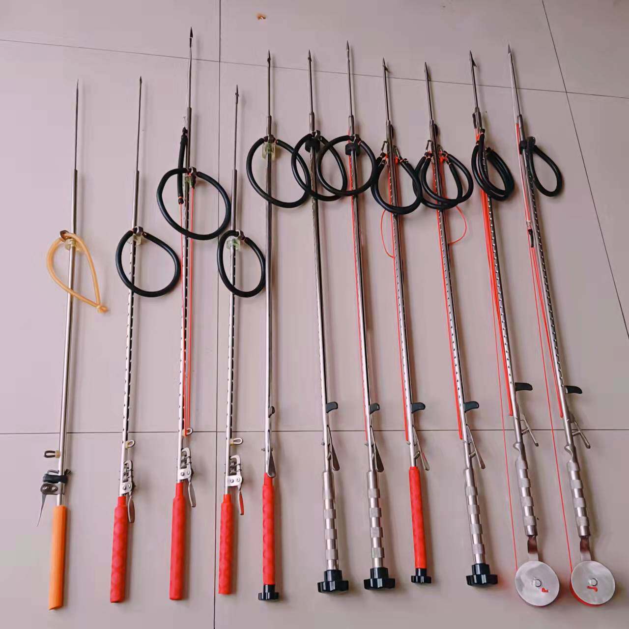 新款多功能射鱼枪潜水捕鱼工具不锈钢鱼叉多规格射鱼器抓鱼叉鱼器