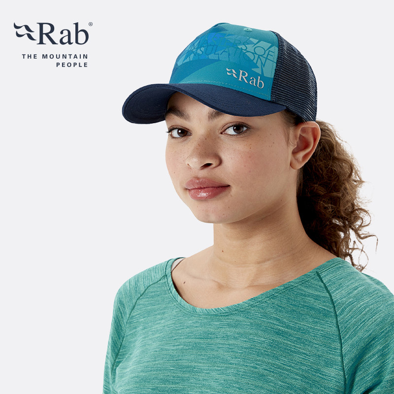 RAB RUIPO TRUCKER MASTERS MENS AND WOMENS AWNING ADJUSTMENT BREATHABLE PRINT BASEBALL CAP 72G QAB-05