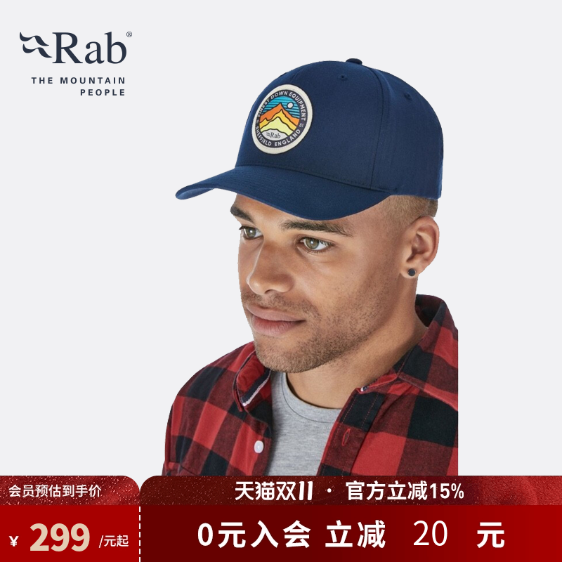 RAB睿坡男女印花轻便透气棒球帽