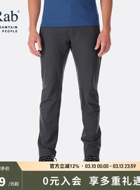 RAB睿坡新款男士户外运动登山快干长裤防泼水休闲裤徒步 QFV-05