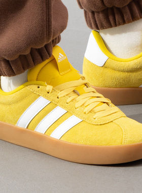 Adidas板鞋女鞋男鞋黄色休闲鞋2025新款运动鞋低帮网球鞋JP8570