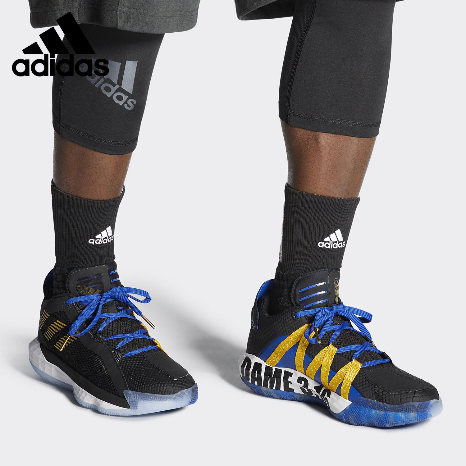 adidas阿迪达斯正品dame 6 gca利拉德6男子场上运动篮球鞋fu9457