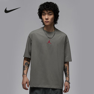 JORDAN耐克男T恤夏新款字母印花宽松运动透气短袖上衣IH0833-029