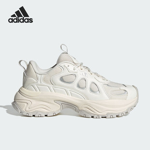 Adidas跑步鞋女鞋新款老爹鞋低帮轻便透气休闲减震运动鞋JQ7618