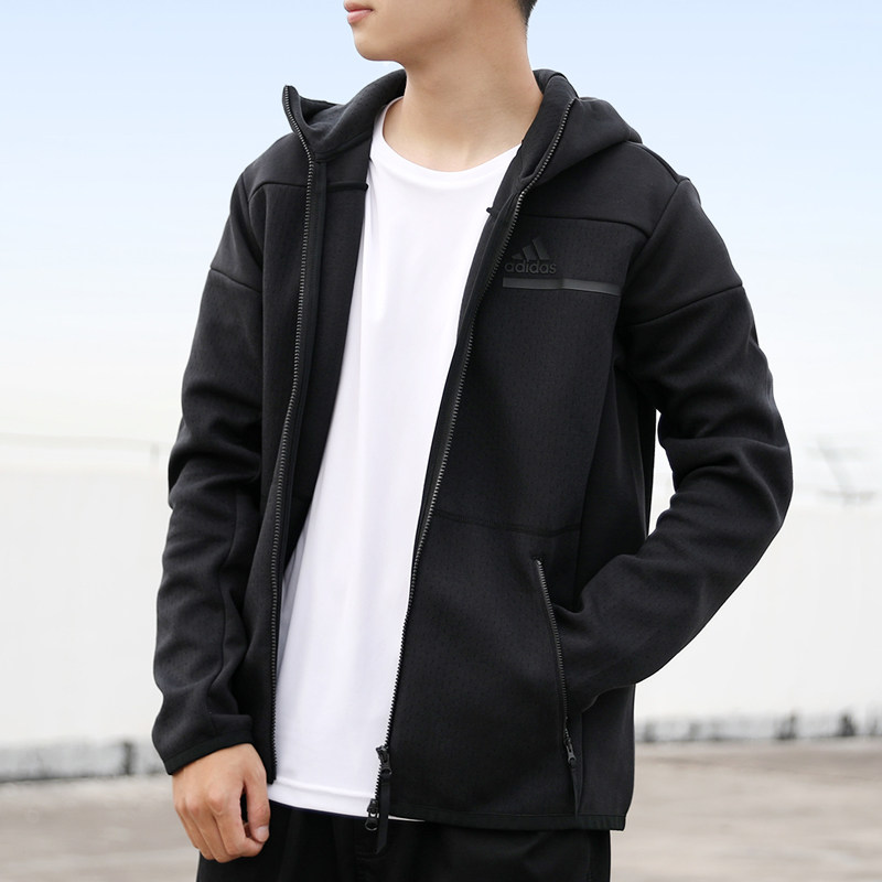 adidas阿迪达斯外套男2022春季新款zne连帽运动服休闲夹克gm6531