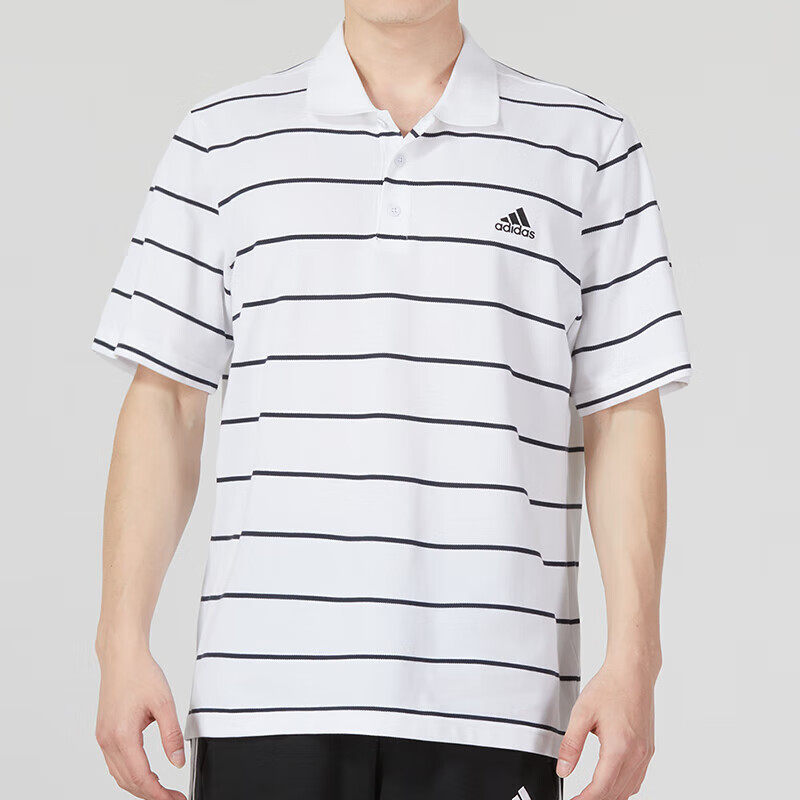 阿迪达斯POLO衫短袖男夏季新款网球运动服翻领宽松条纹T恤HE7435,运动服/休闲服装,运动T恤,淘宝优惠券,粉丝福利购,淘宝优惠卷