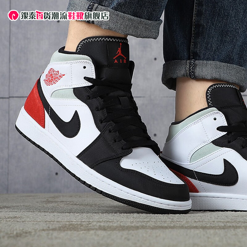 nike耐克男jordanair 1 mid aj1小union健身运动篮球鞋852542-100