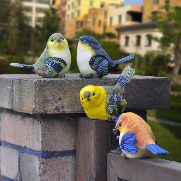 庭院阳台装饰小鸟树脂工艺