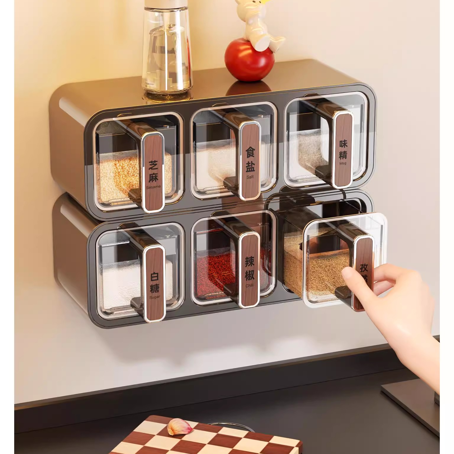 壁挂调料盒家用厨房高端新