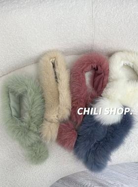 【英英Chili】真毛狐狸毛围脖 10.03