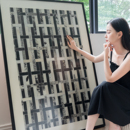 颐画 真牛皮画原创挂画艺术高级家居美学设计油画原创作品 革序