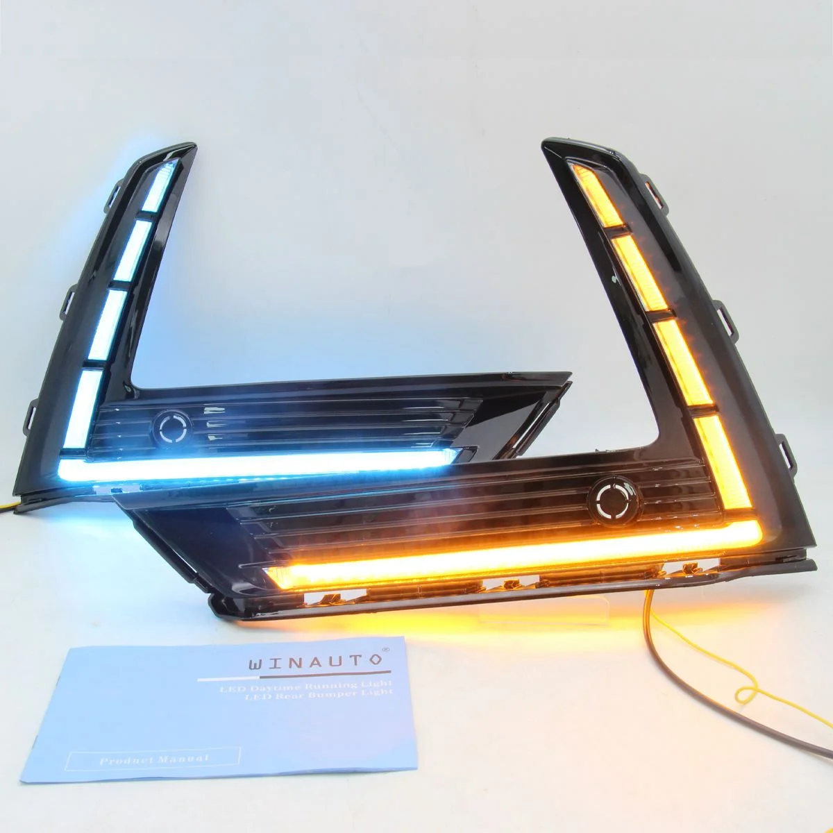 适用于本田CRV CR-V 2023 LED日间行车灯改装三色流光转向