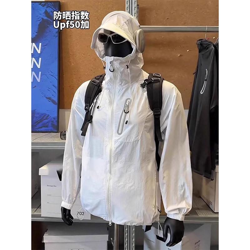 冰丝防晒衣男士2025新款夏季轻薄款防晒服户外钓鱼冲锋衣外套男款