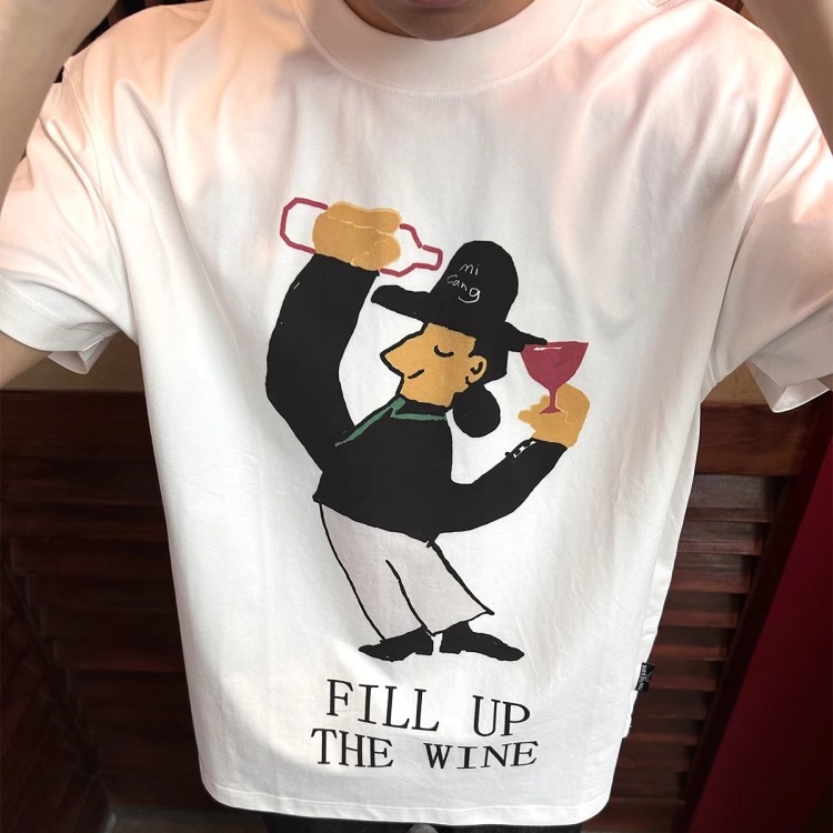 Freefallpark 25  手绘调酒师 倒满酒 260g 数码印花凉感防嗮短袖
