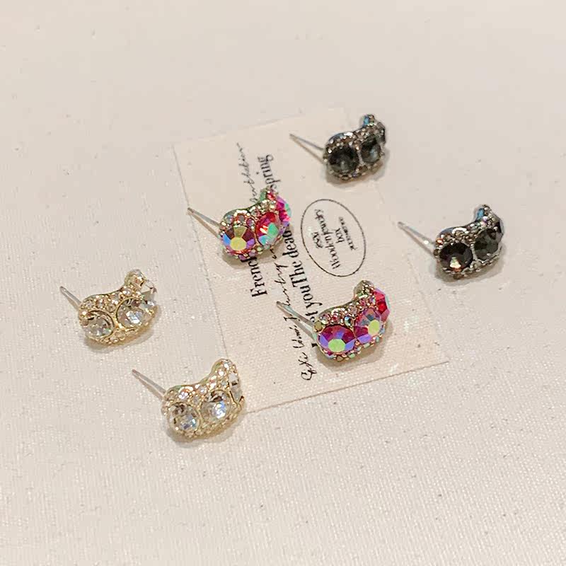 微醺璀璨耳钉2025新款锆石耳坠