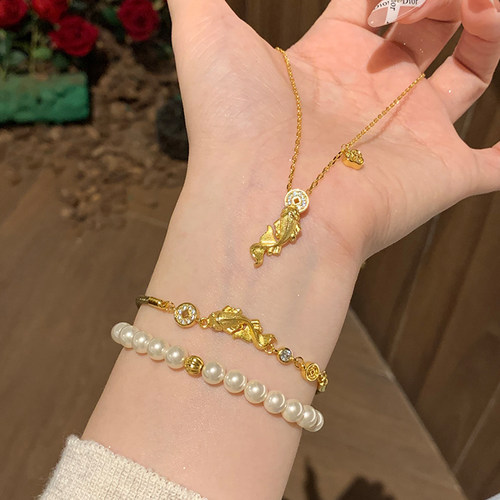 好运锦鲤金钱手绳女新中式好寓意