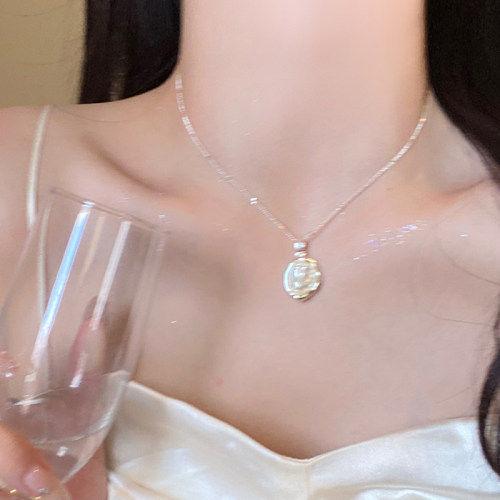 巴洛克珍珠项链波光链女温柔优雅
