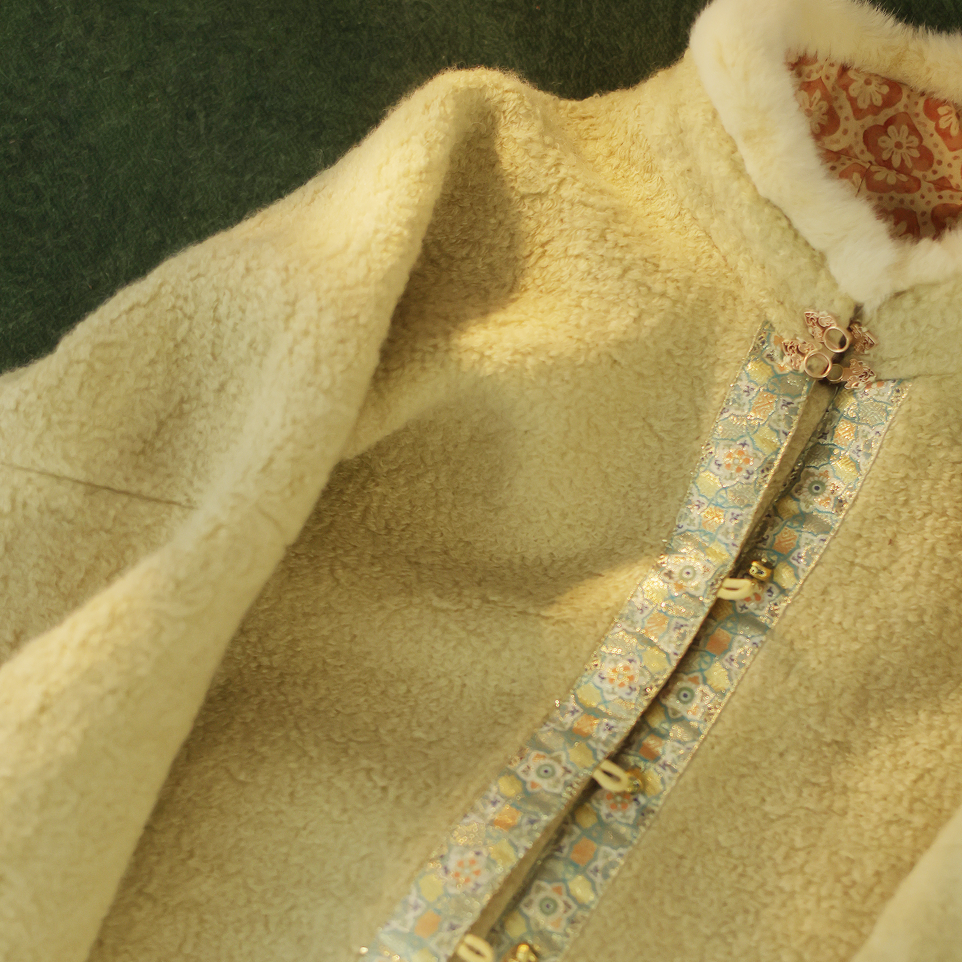 【墨名堂】米糕羊毛立领对襟衫阔腿裤日常款改良汉服秋冬