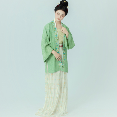 699真丝三经绞罗宋制短衫套装