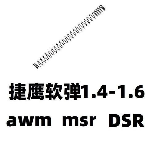 捷鹰MSR抛壳AWM软弹M24狙击零件1.4配件M200弹簧改装金属1.5卷毛
