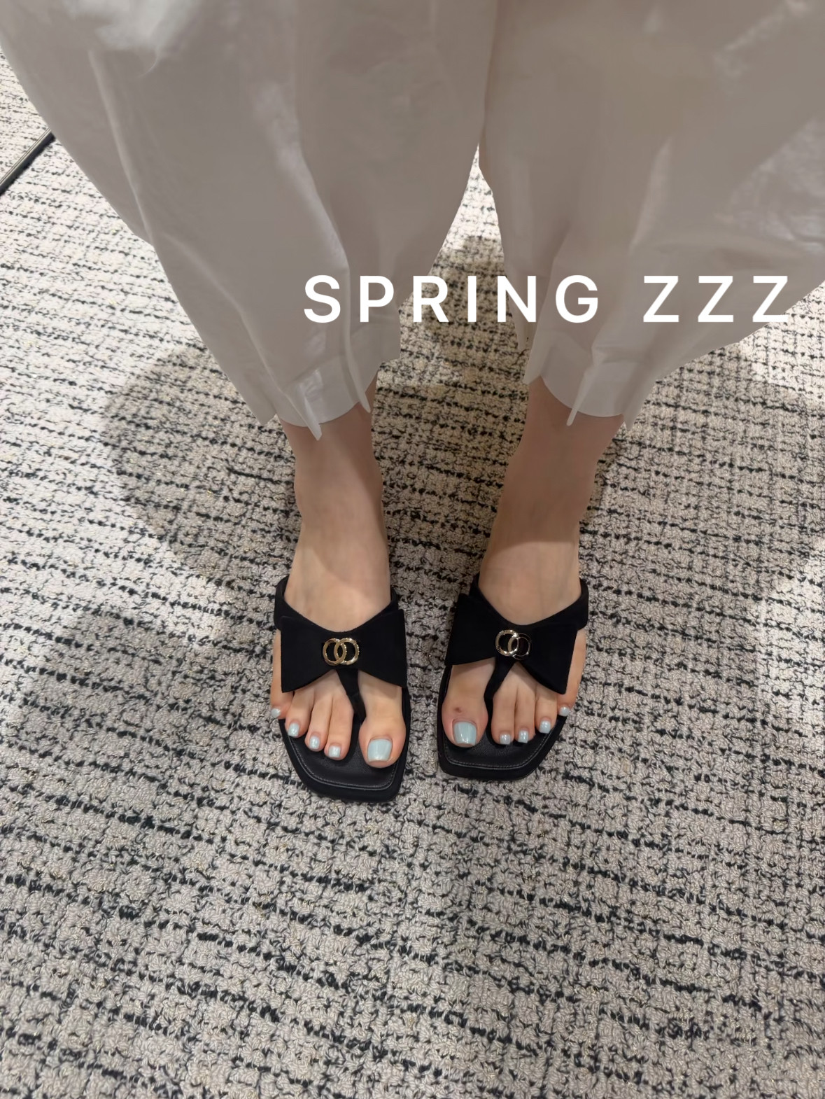 【Spring zzz】美腻好穿！26s夏季新款蝴蝶结人字拖鞋平底凉拖鞋
