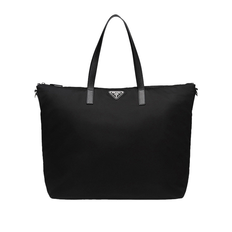 Prada 普拉达 男士尼龙配皮牛皮LOGO饰百搭手提休闲单肩斜挎包