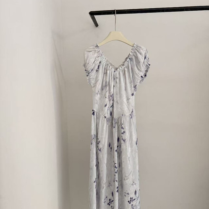 ATELIER BLANC情感家-夏款碎花连衣裙连衣裙(含100麻料)CC07242-1
