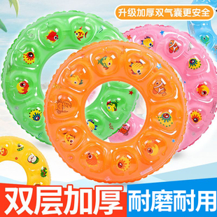 加厚充气游泳圈成人儿童男女救生圈夏宝宝腋下圈大人便携游泳装 备