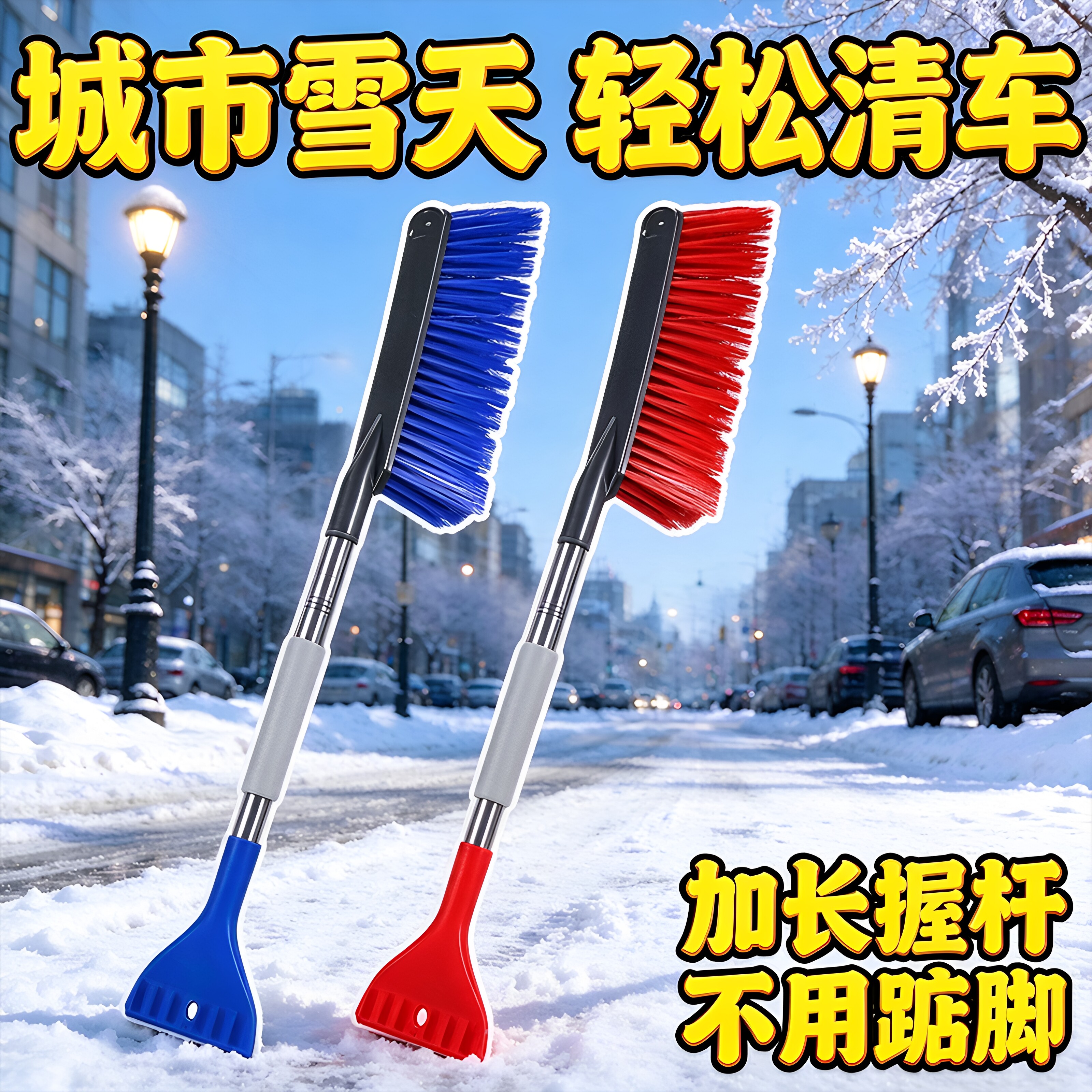 加厚多功能车用除雪铲刷清雪省力