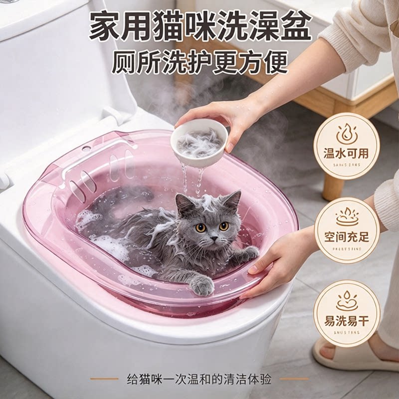 猫咪洗澡盆宠物专用温和洗护清洁