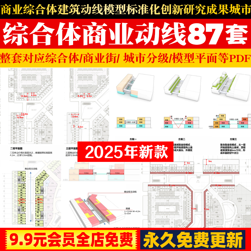 商业综合体建筑动线模型标准化创新研究成果城市分级业态落位设计